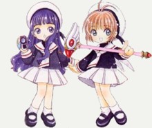 Tomoyo y Sakura en sd (Card Captor Sakura)